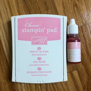 Stampin’ Up Pretty In Pink Ink pad with re-inker